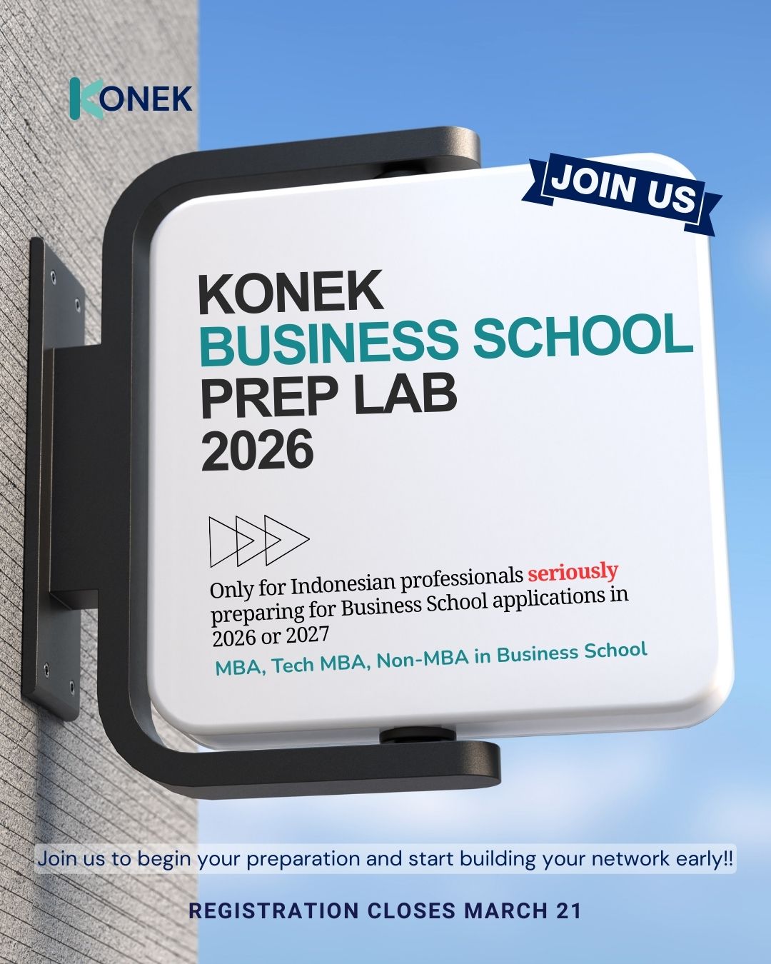 We just launched Konek Business School Prep Lab 2026!